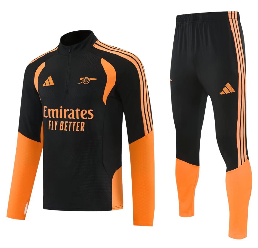 AAA Quality Arsenal 26/27 Tracksuit - Black/Orange